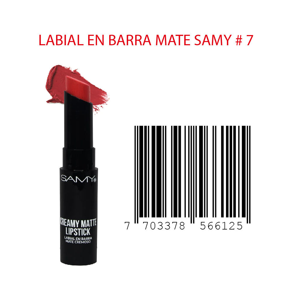 Labial-Samy-N-7-Mate-Cremoso-Barra-X-3Gr-imagen-3