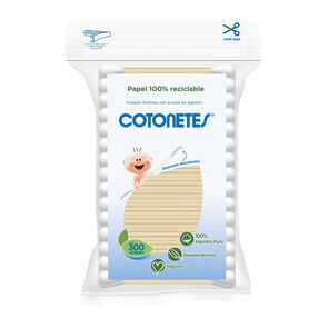 Hisopos-Flexibles-Con-Punta-De-Algodon-Bolsa-por-300-Cotonetes-imagen