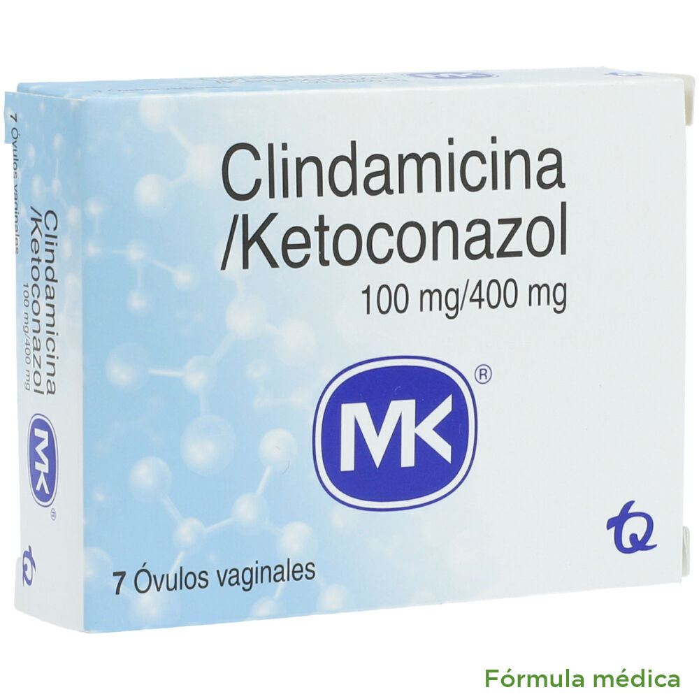 Clindamicina+Ketoconazol 100Mg/400Mg Ovulos Caja X 7 Ovulos