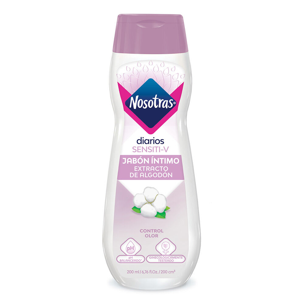 Jabón Intimo Nosotras Sensiti-V Frasco X 200Ml