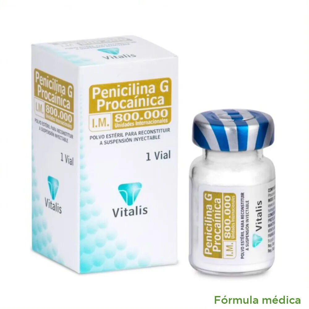 Penicilina-G-Procainica-800000Ui-Polvo-Inyectable-Caja-X-1Vial-Vitalis-imagen