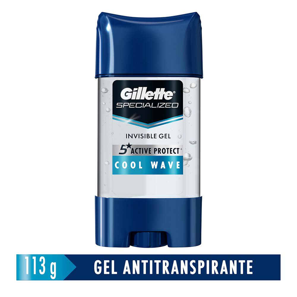 Desodorante 3X Gel Cool Wave Gillette Frasco X 113Gr