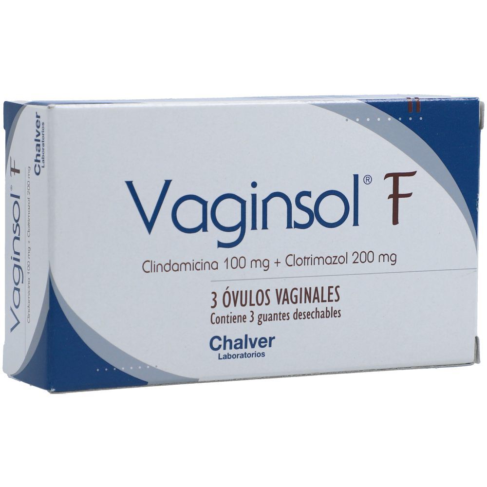 Vaginsol F Óvulos Vaginales 200100mg Caja X 3 5331