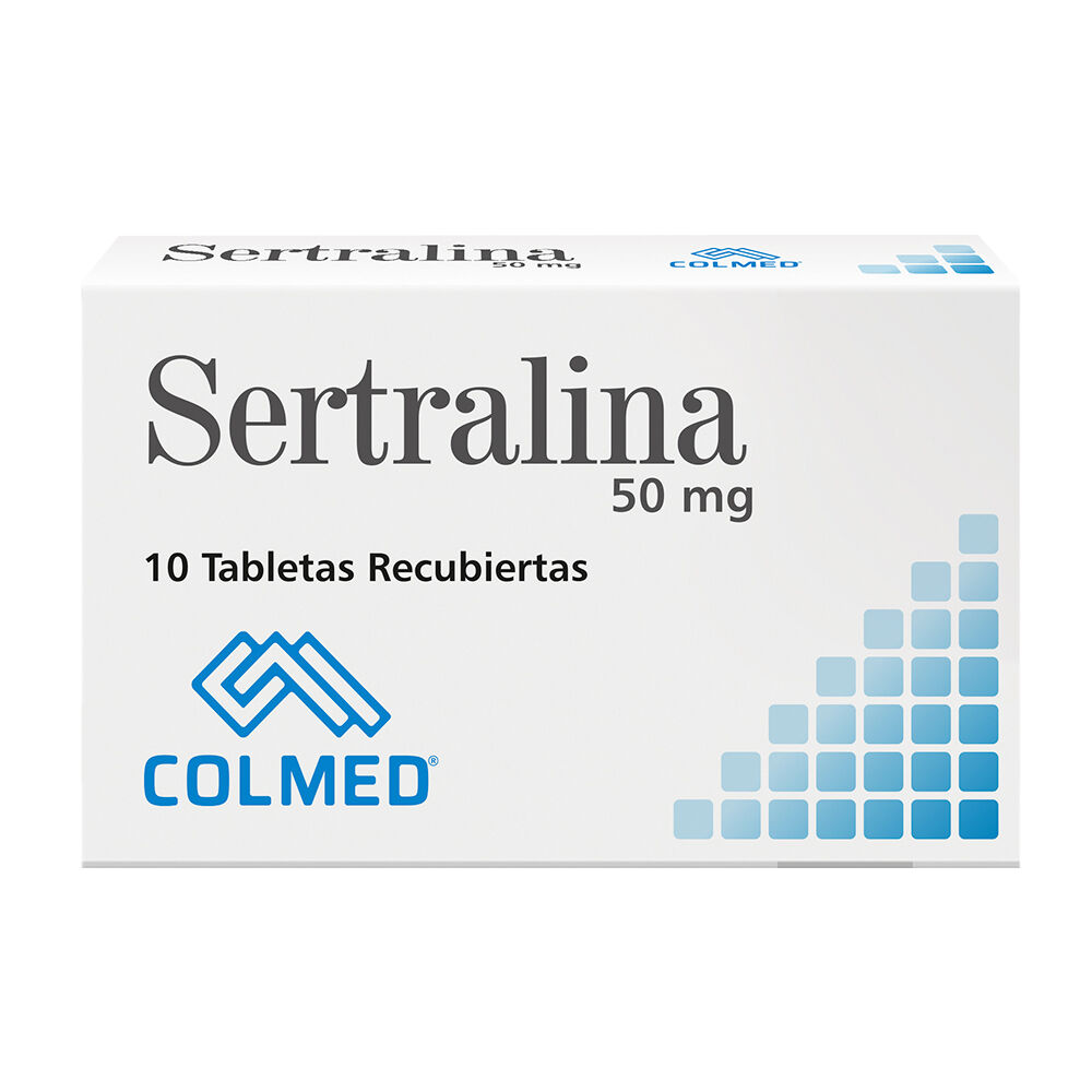 Sertralina 50Mg Tab Rec  Caj X 10 Colmed