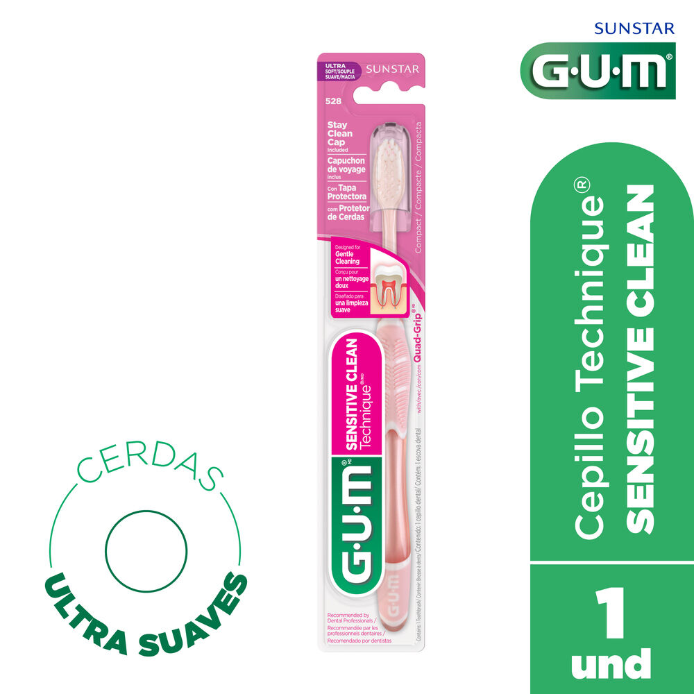 Cepillo-Dental-Suave-Sensitive-Clean-Technique-Sob-X-1-Gum-imagen-1