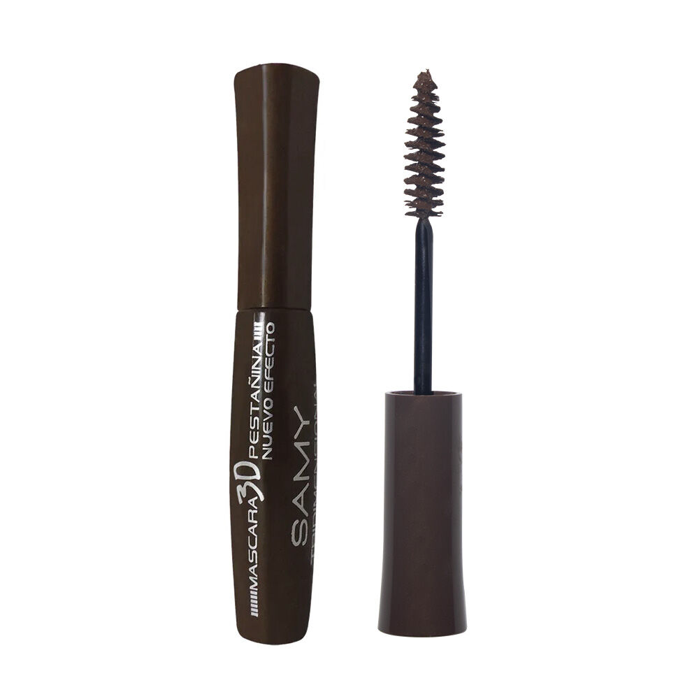 Pestañina-Mascara-3D-Nuevo-Efecto-A-Prueba-De-Agua-Samy-Frasco-X-9Gr-2.-Cafe-imagen-2