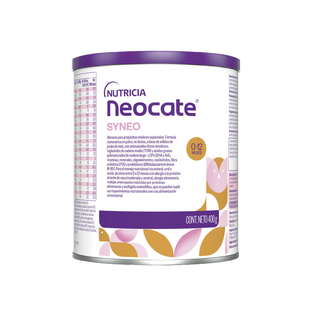 Neocate Syneo 0-12 Meses Tarro X 400Gr