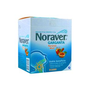 Noraver-P-Garganta-Pastillas-Masticables-Sabor-Naranja-Miel-Sobres-X-6-imagen