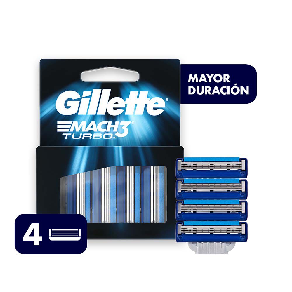 Repuesto-Mach-3-Turbo-Gillette-Caja-X-4-imagen-1