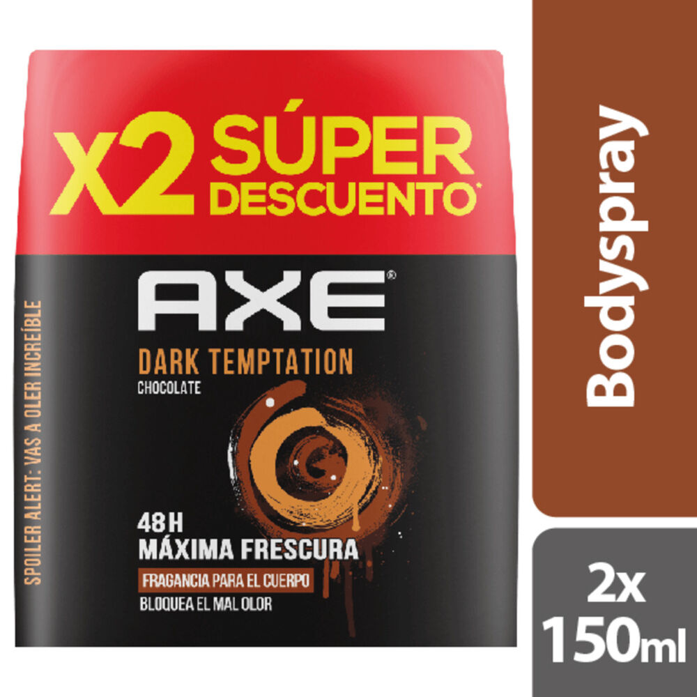 Promo-Desodorante-Axe-Dark-Temptation-Chocolate-Paquete-X-2-Frasco-X-150Ml-imagen