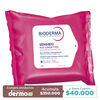 Toallitas-Desmaquillantes-Sensibio-H20-Bioderma-Lingettes-Paquete-por-25-imagen-2