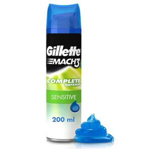 Gel-Afeitar-Gillette-Mach-3-Sensitive-Lata-por-198Gr-imagen