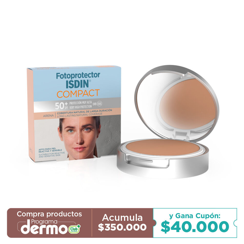 Fotoprotector-Compact-Isdin-Spf-50+-Caja-X-10Gr-Arena-imagen-1
