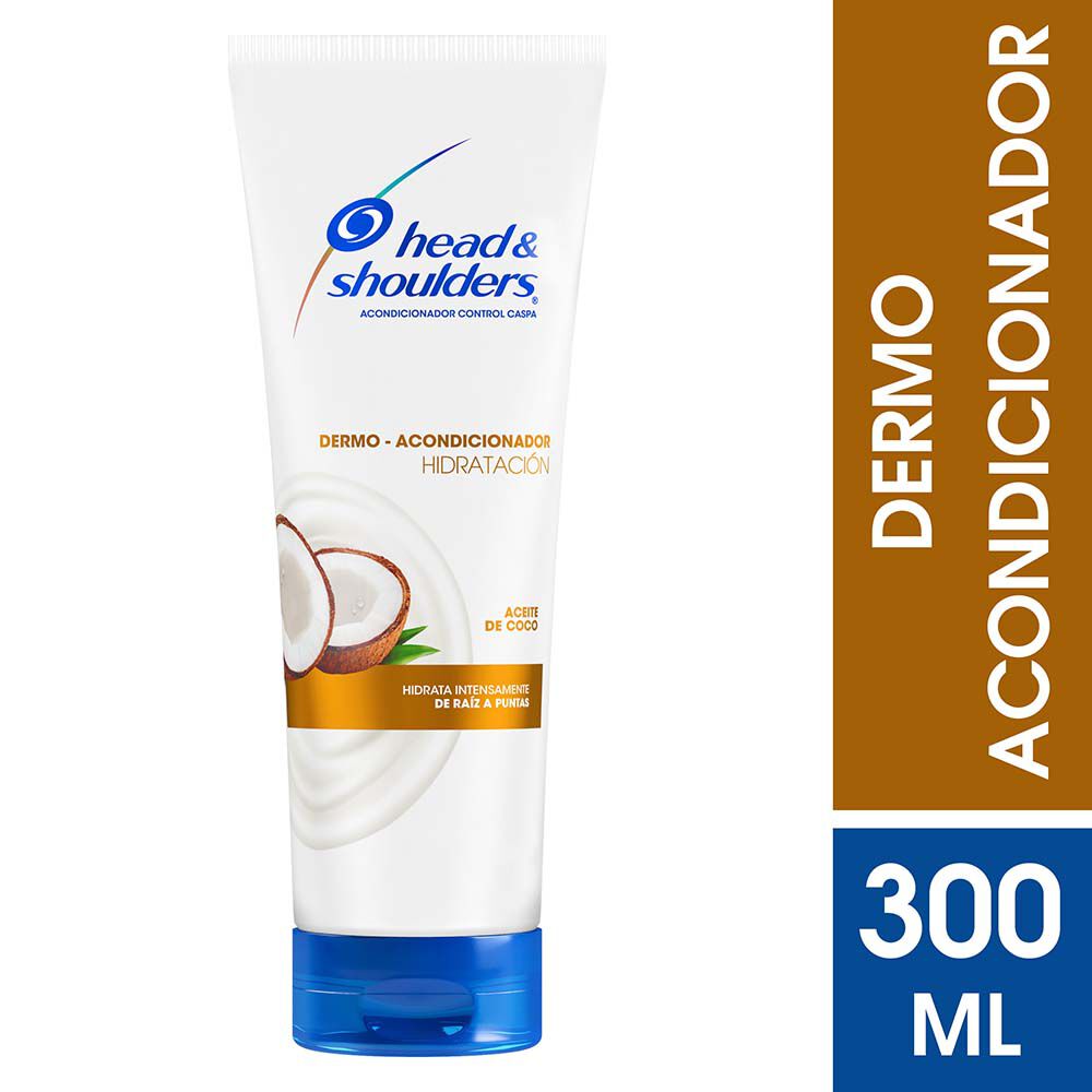 Dermo-Acondicionador-Head-&-Shoulders-Tubo-X-300Ml-Hidratación-Aceite-De-Coco-imagen-1