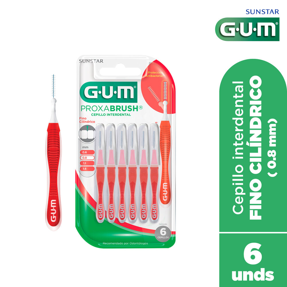 Cepillo Interdental Ref 1314 Sobre X 6 Gum 0.8Mm