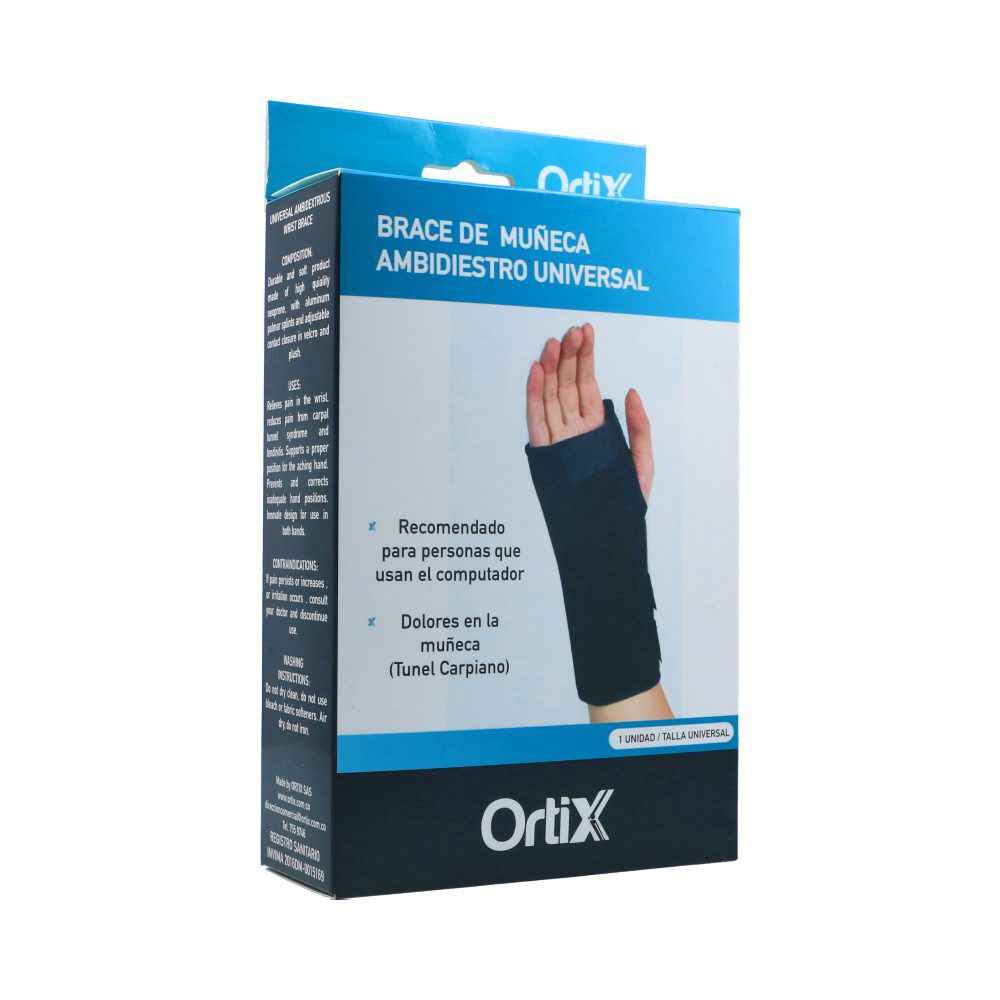 Brace-De-Muñeca-Ambidiestro-Ortix-Caja-X-1-Talla-Universal-imagen-1