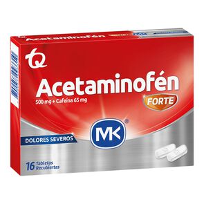 Acetaminofén-Forte-Mk-(500+65)Mg-Caja-X-16-Tabletas-imagen