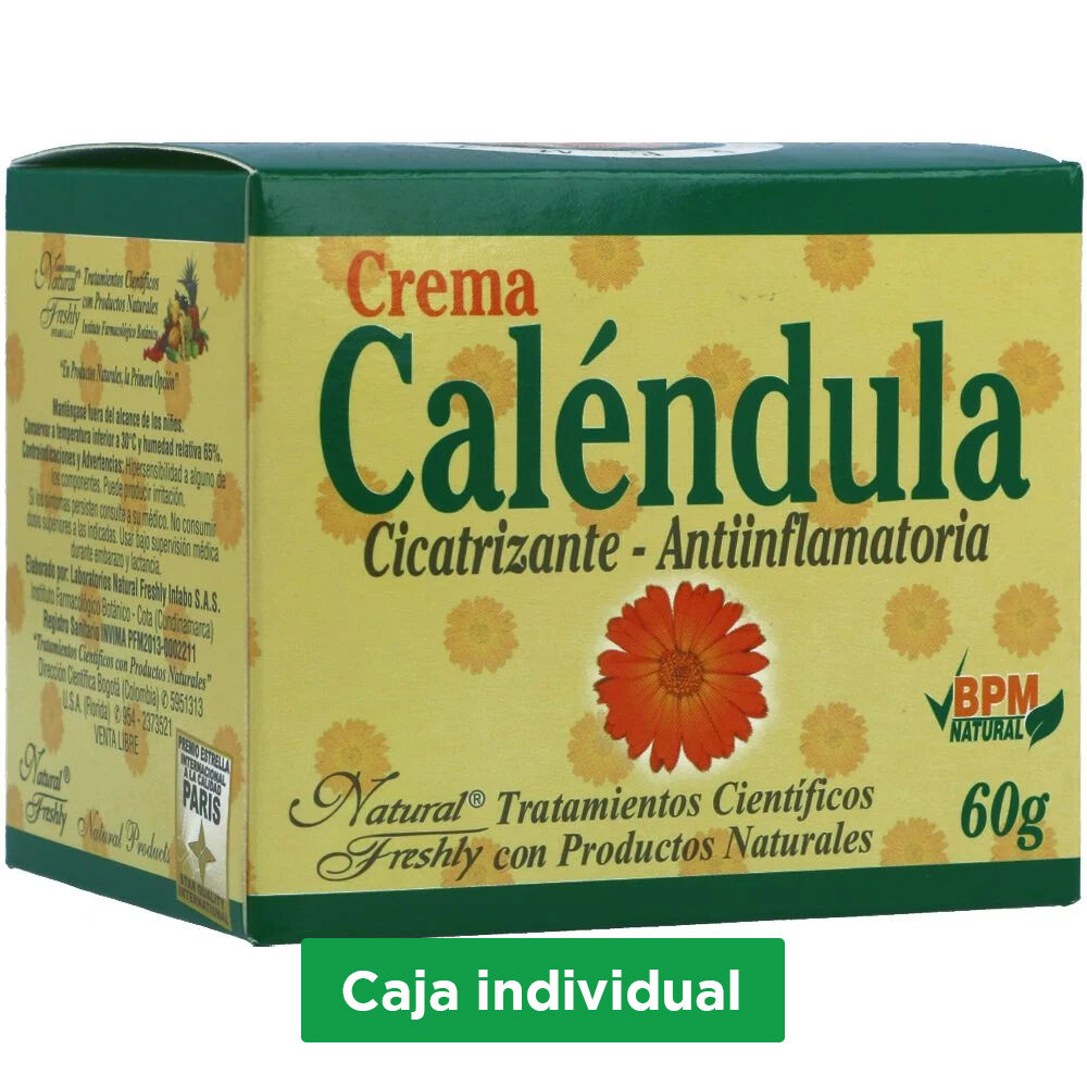 Crema De Caléndula Cicatrizante - Antiinflamatoria Pote X 60Gr