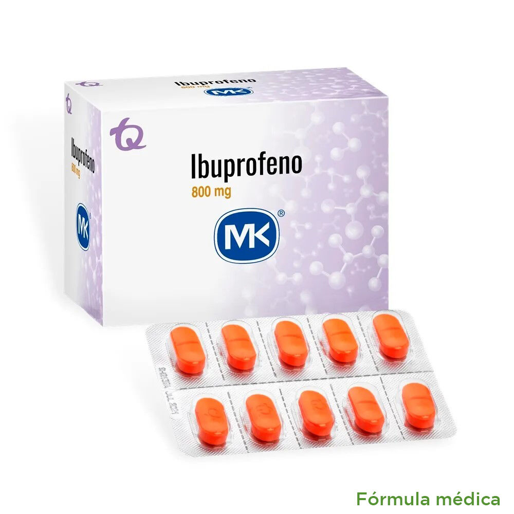 Ibuprofeno 800Mg Tabletas Recubiertas Blister X 10 Mk