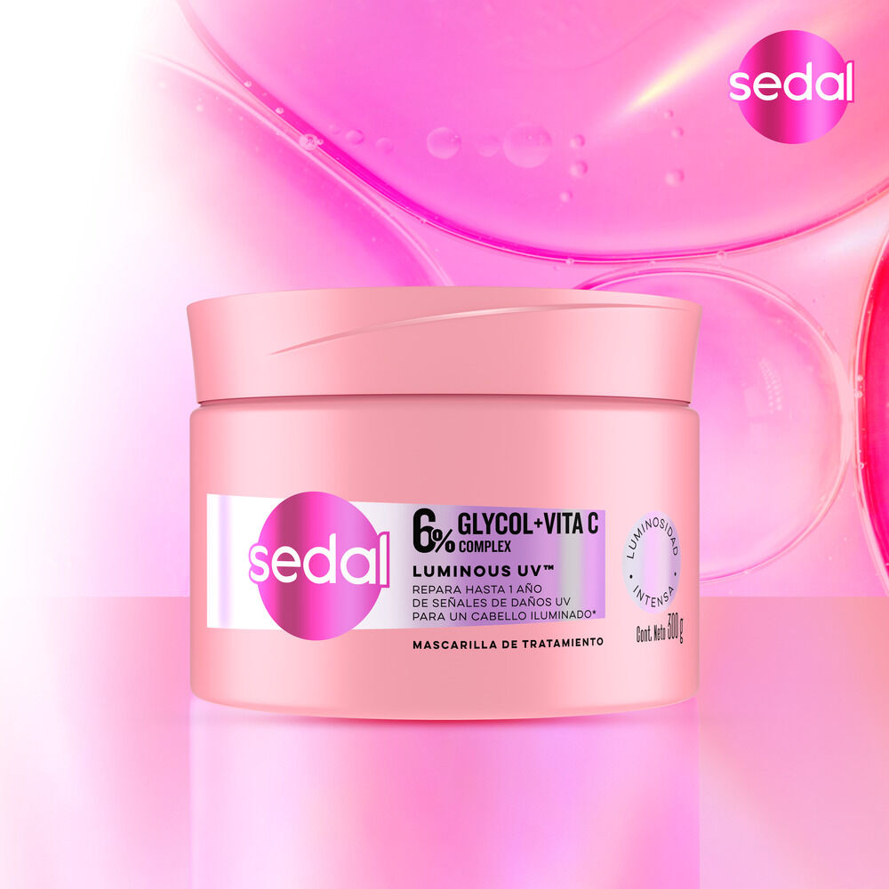 Mascarilla De Tratamiento Capilar Sedal Luminous Uv Pote Por 300Gr