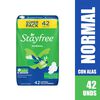 Super-Pack-Toallas-Femeninas-Stayfree-Con-Alas-Normal-Tela-Suave-Bolsa-X-42-imagen-1
