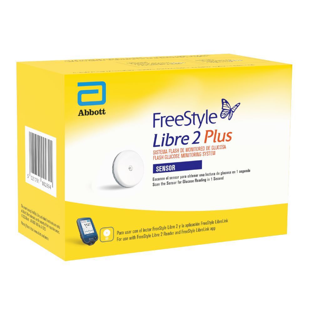 Sensor-Libre-2-Plus-Sistema-Flash-De-Monitoreo-De-Glucosa-Ref-72006-01-Caja-X-1-Freestyle-imagen-2