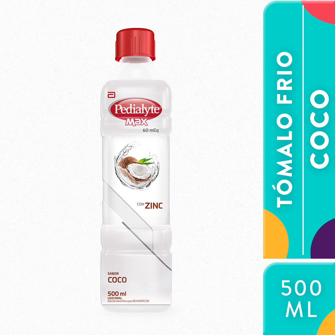 Suero Rehidratante Pedialyte Max 60 Coco 500 mL