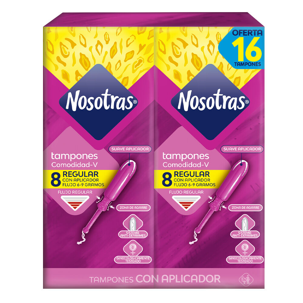 Tampones Con Aplicador Nosotras Regular Econopack Caja X 16