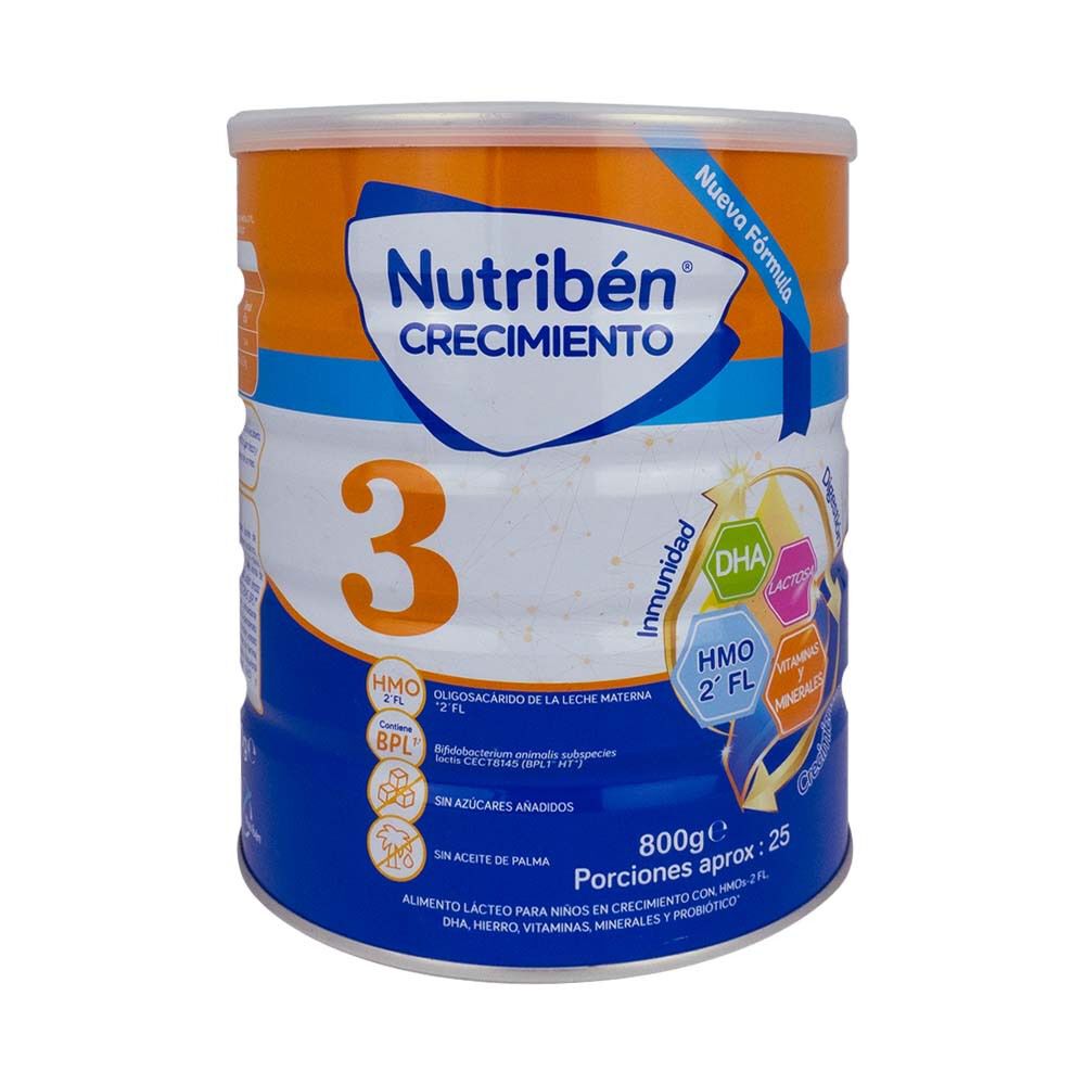 Nutriben Crecimiento 3 Tarro X 800Gr