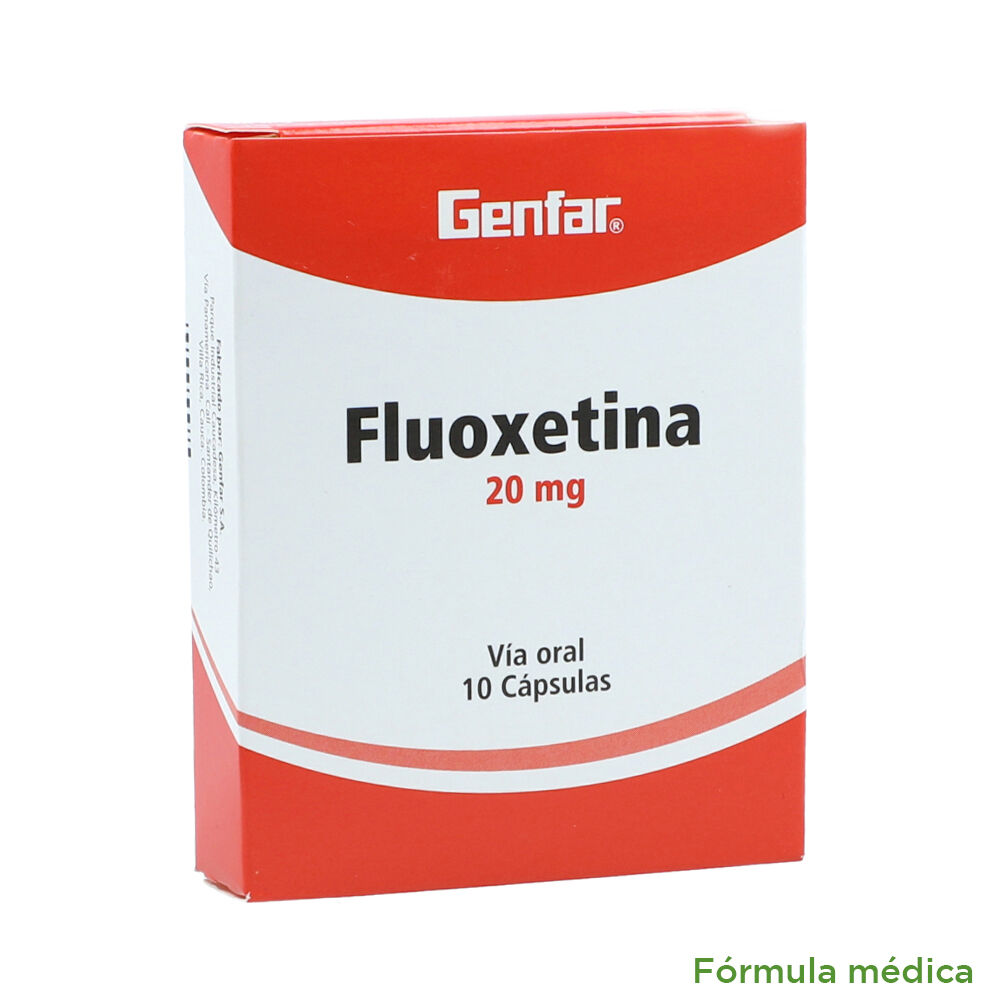 Fluoxetina 20 Mg Capsulas Caja X 10 Genfar