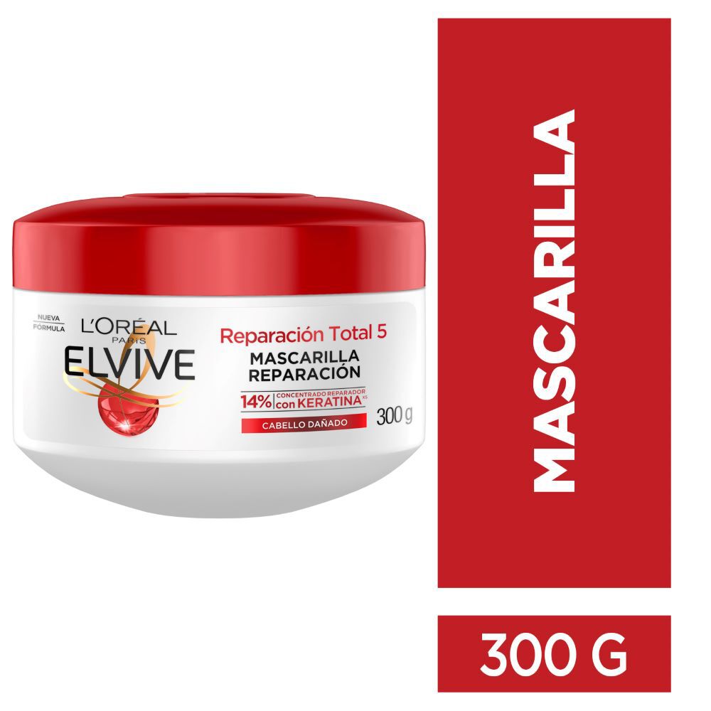 Tratamiento-Capilar-Cica--Repar-Total-5-L'Oreal-Elvive-Pote-X-300Gr-imagen-1