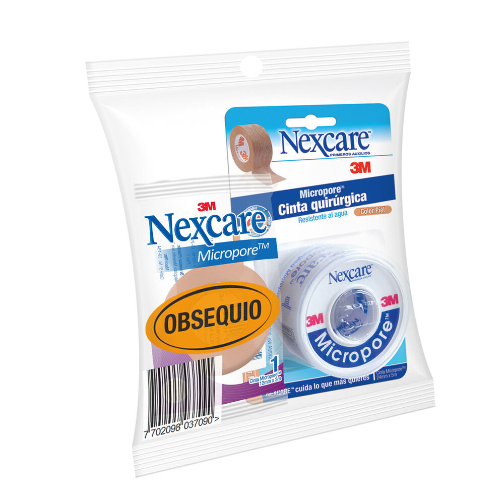 Oft Micropore+Obsequio12Mmx3 Bolsa X 1 24Mmx5M Piel