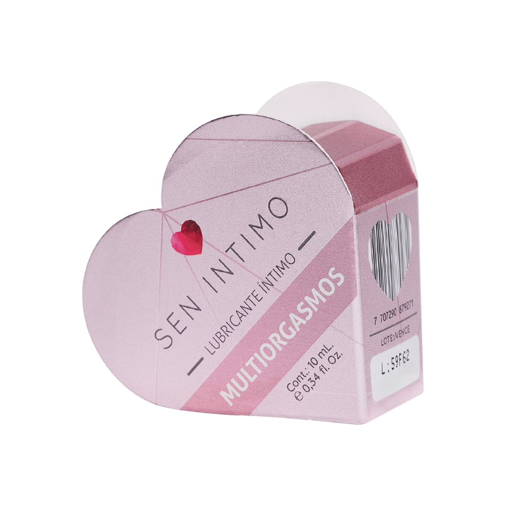Gel Lubricante Intimo Corazon Multiorgasmos Frasco  10Ml Sen Intimo
