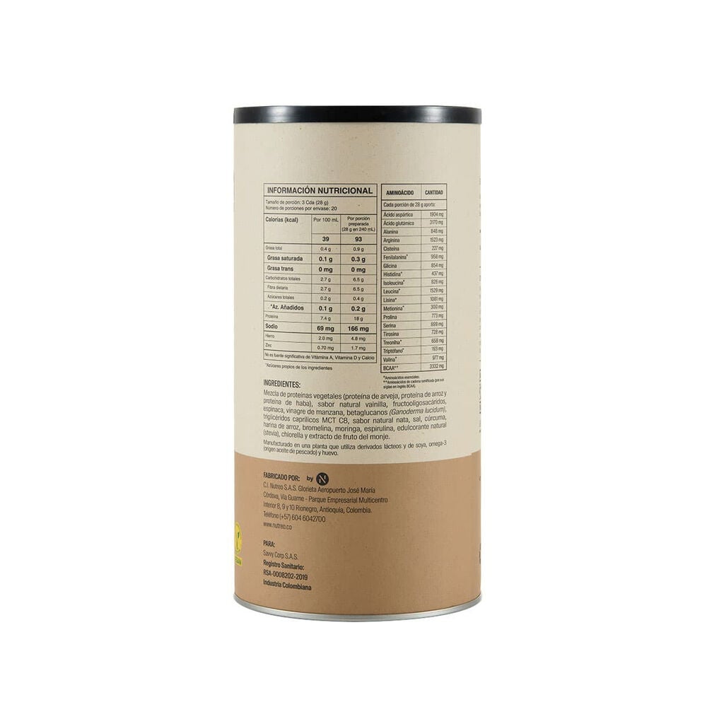 Proteina-Veggie-Powder-Savvy-Tarro-X-560Gr-Vainilla-imagen-2