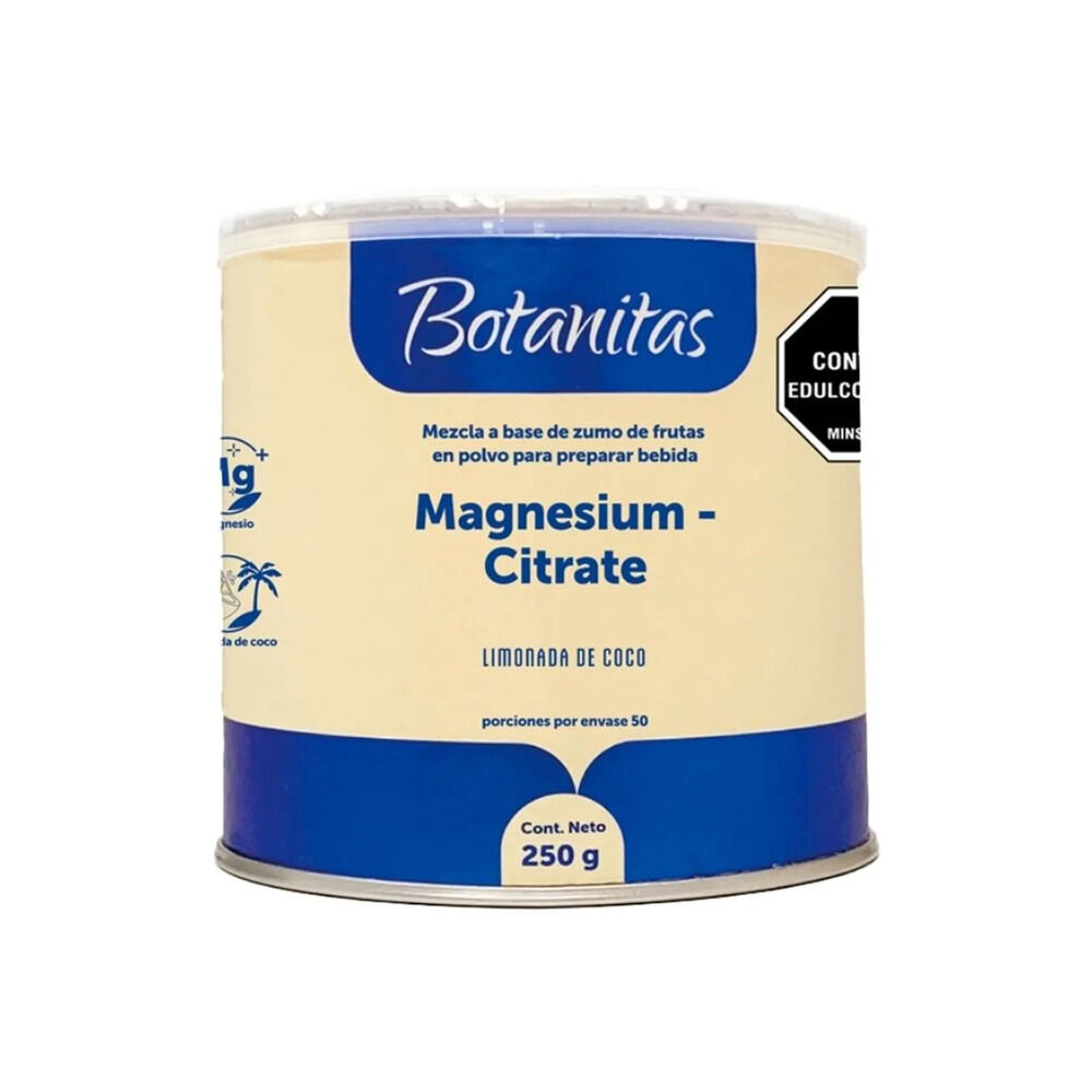 Citrato De Magnesio Botanitas Tarro X 250Gr Limonada De Coco