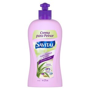 Savital-Crema-Para-Peinar-Fusion-Proteinas-Y-Sabila-Frasco-X-275Ml-imagen