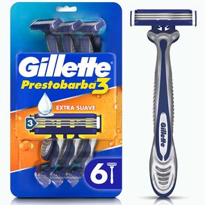 Maquina-De-Afeitar-Gillette-Prestobarba-3-Extra-Suave-Sobre-X-6-imagen