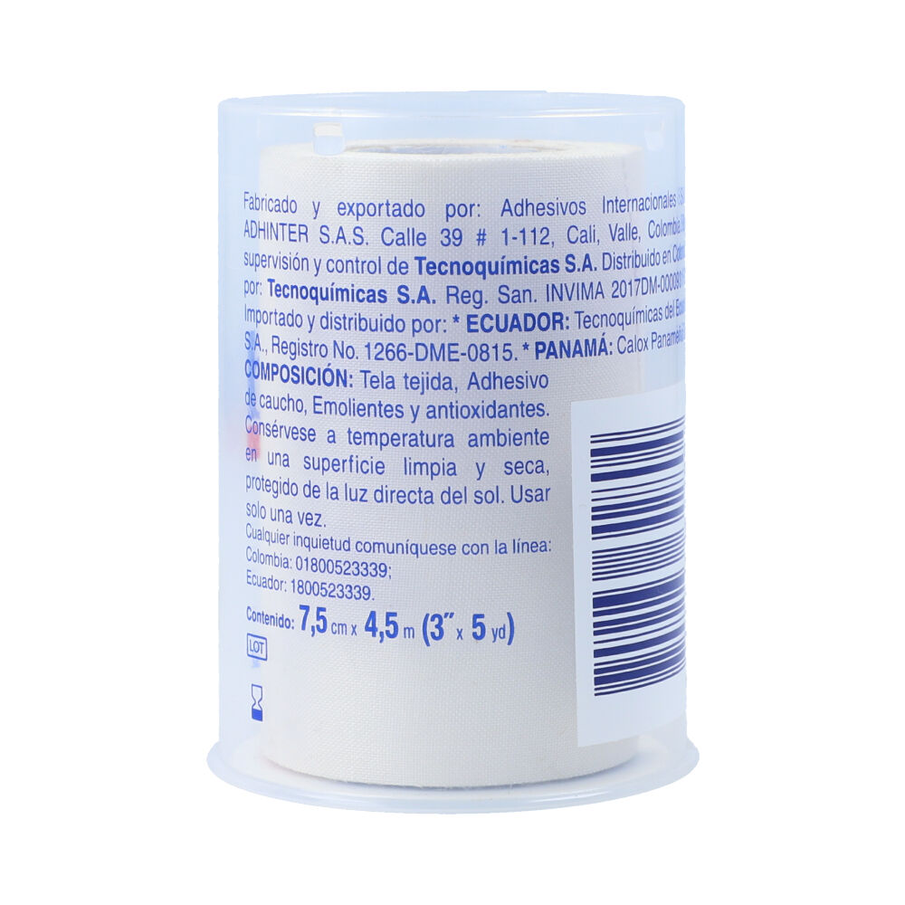 Cureband-Esparadrapo-Tela-7.5Cmx4.5(3-Pulg-X5Yd)-Und-imagen-2