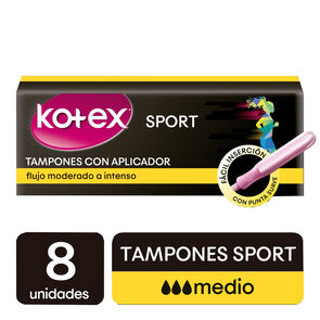 Tampones-Kotex-Con-Aplicador-Paquete-X-8-Medio-imagen