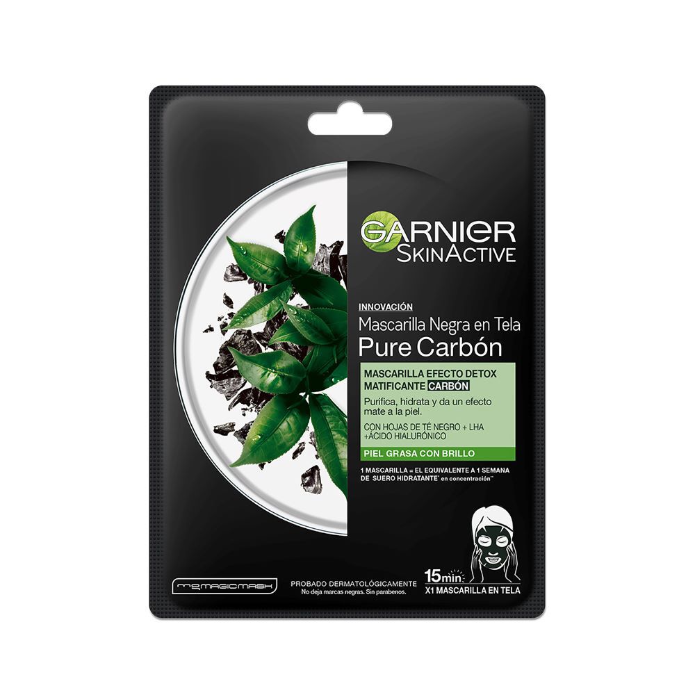 Mascarilla-En-Tela-Garnier-Skinactive-Pure-Carbon-Sobre-X-28Gr-Negro-imagen-2