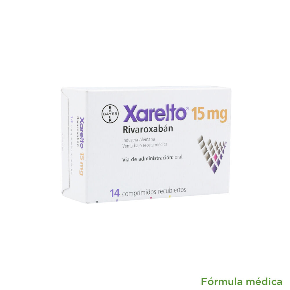 Xarelto Tabletas Recubiertas 15Mg Caja X 14