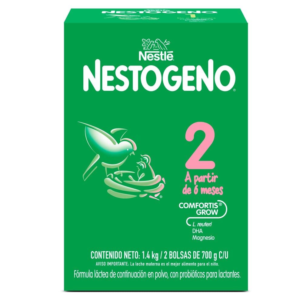 Nestogeno 2 A Partir De 6 Meses Caja X 2 Bolsas X 700G