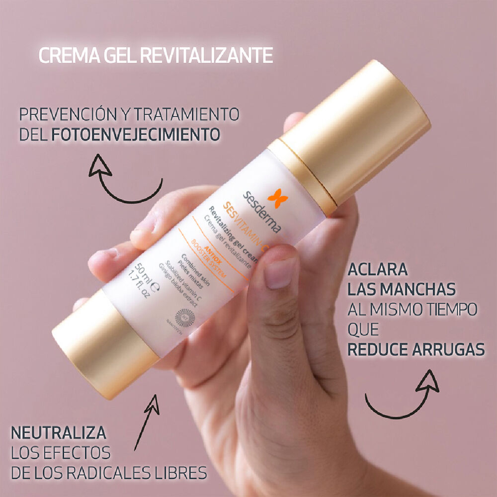 Crema-Gel-Facial-Antioxidante-Sesderma-Sesvitamin-C-Tubo-50Ml-imagen-2