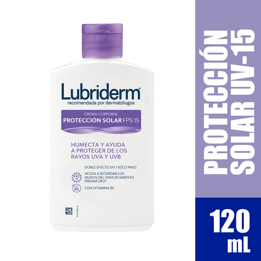 Lubriderm Protección Solar Fps15 Frasco X 120Ml