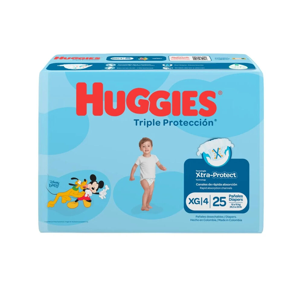 Pañal-Triple-Proteccion-Huggies-Xg-4-Paquete-X-25-imagen