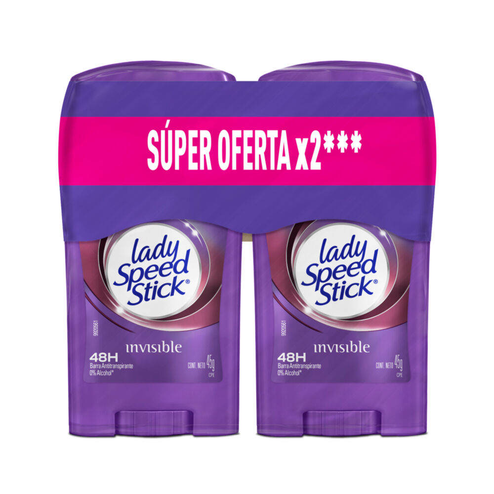 Promo-Desodorante-Lady-Speed-Stick-Invisible-48H-X2Und-X-45G-imagen