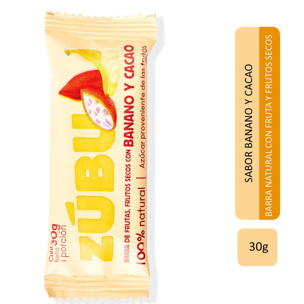 Barra-De-Frutas-Zubu-Frutos-Secos-Con-Banano-Y-Cacao-Bara-X-30Gr-imagen-1
