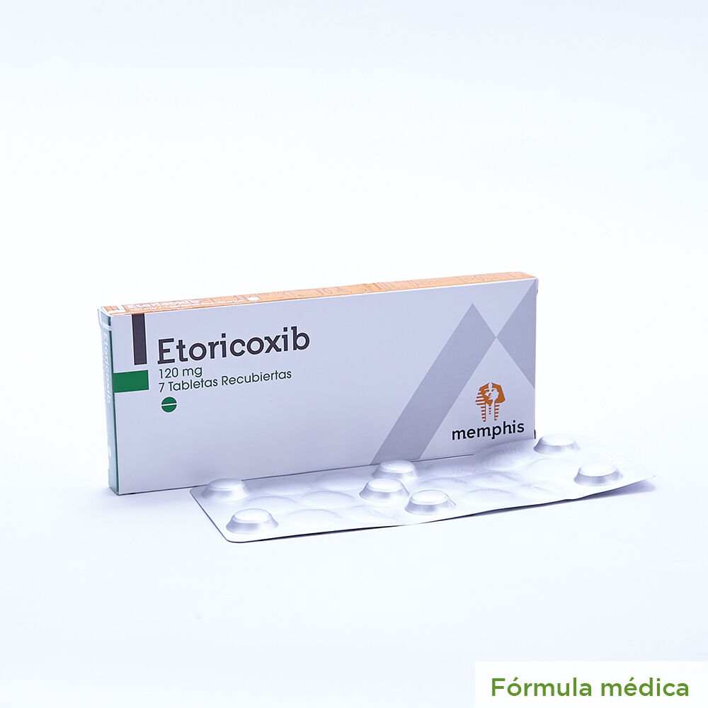Etoricoxib 120Mg Memphis Caja X 7 Tabletas Recubiertas