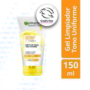 Limpiador-Facial-Garnier-Skin-Active-Express-Aclara-Tubo-X-150Ml-Tono-Uniforme-imagen