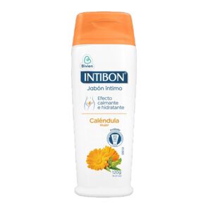 Jab&oacute;n-&Iacute;ntimo-Cal&eacute;ndula-Mujer-Intibon-Frasco-x-120g-imagen